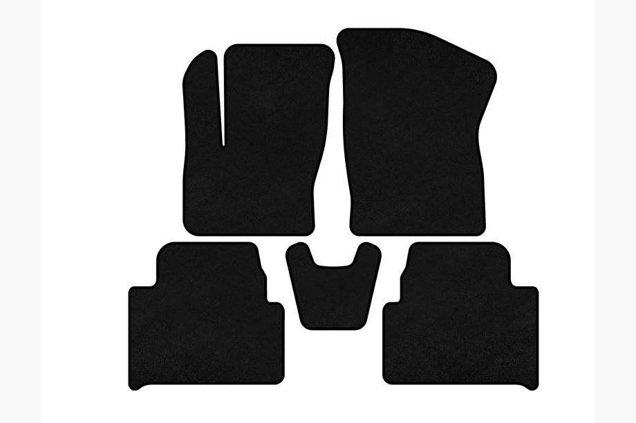 Ford C-Max 2004–2010 Tekstiilimatot Deluxe (Musta) Image