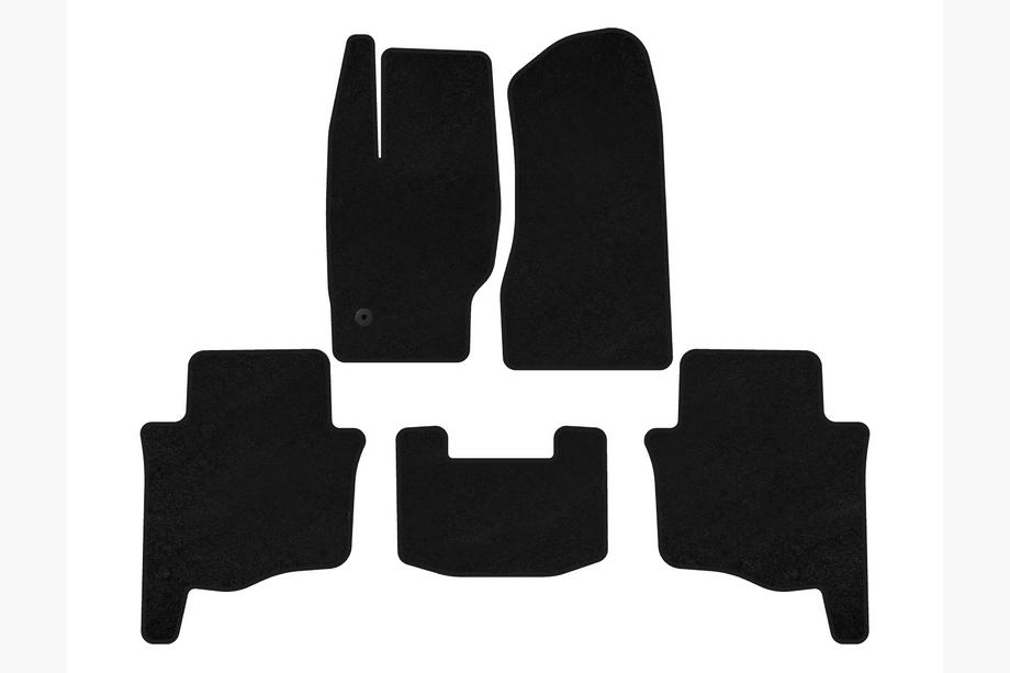 Jeep Grand Cherokee WK 2004–2010 Tekstiilimatot Deluxe (Musta) Image