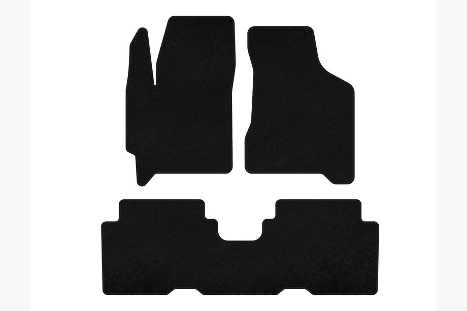 Kia Carens 1999–2012 Tekstiilimatot Deluxe (Musta) Image