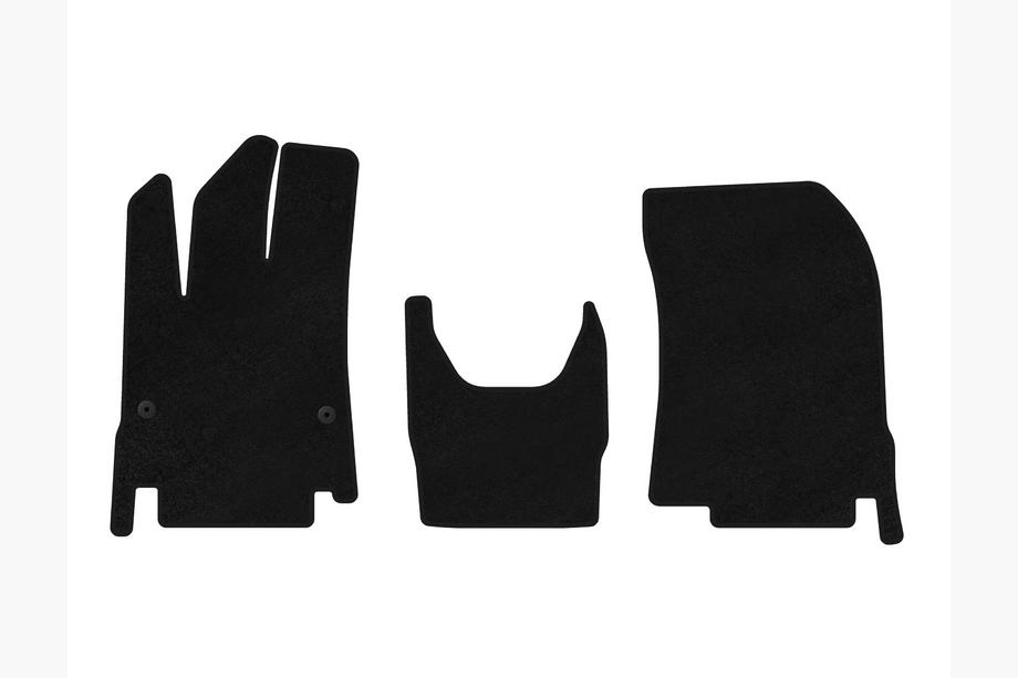 Peugeot Partner/Rifter 2019– Tekstiilimatot Deluxe (Musta) Image