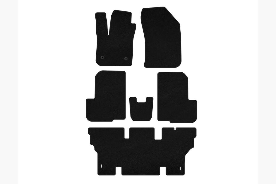 Dacia Lodgy 2012–2022 Deluxe tekstiilimattosarja (3 riviä, 7-paikkainen, musta) Image