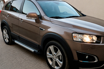 Opel Antara 2006–2017 Allmond Grey -sivukynnykset (2 kpl, alumiini) 2007-2015 kuva 1