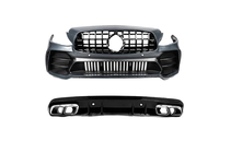 Mercedes C-class W205 2014–2021 Korisarja takadiffuusorilla (Black Mamba C63GT -design) kuva 3