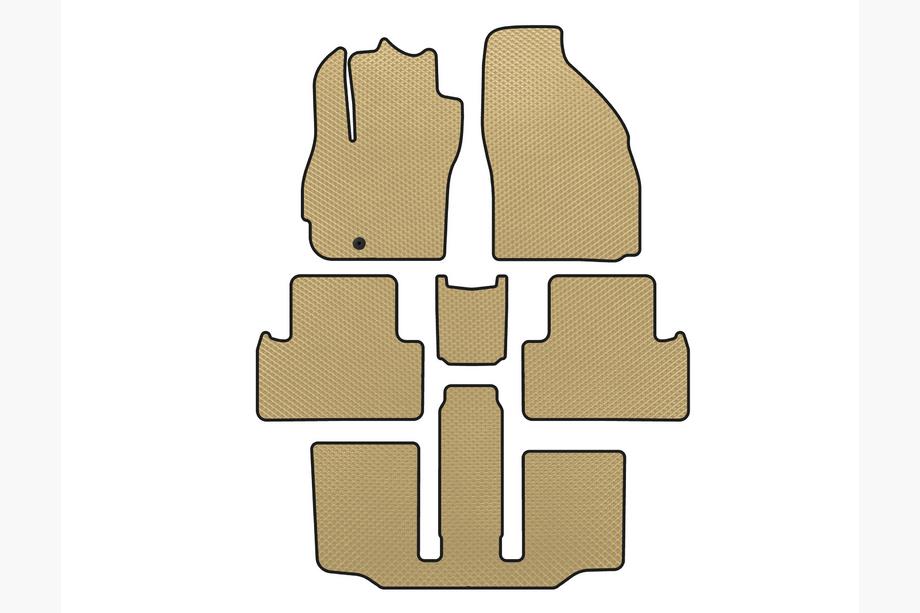 Mazda 5 2005–2009 EVA-auton mattosarja (3 riviä, 7-paikkainen, beige) Image