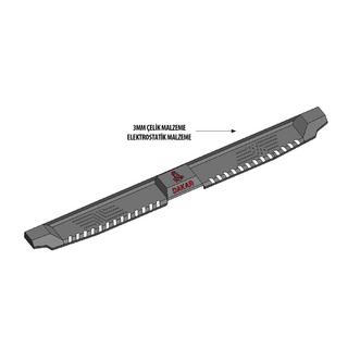 Astinlaudat Dakar V2 ilman LED-valoja (2 kpl, metalli) kuva 3
