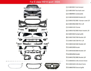 Mercedes E-class W214 2023– AMG-Line etupuskuri kuva 2