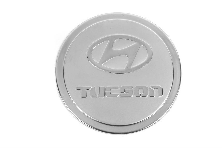 Hyundai Tucson JM 2004– Polttoaineluukun peite (ruostumaton teräs) Image