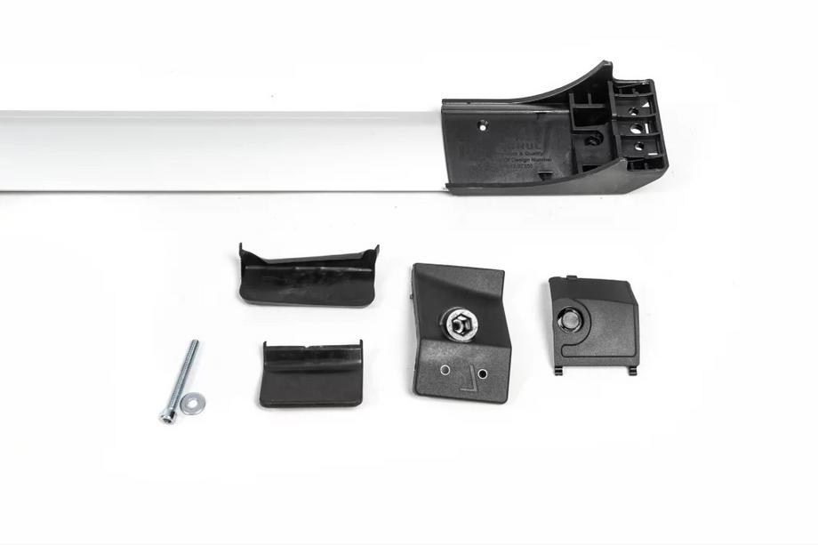 Nissan Navara/NP300 2016– Kattotelineen poikkitangot tavallisille kattokaiteille, ilman avainta Flybar V1 (2 kpl) enintään 140 cm, harmaa Kuva 6