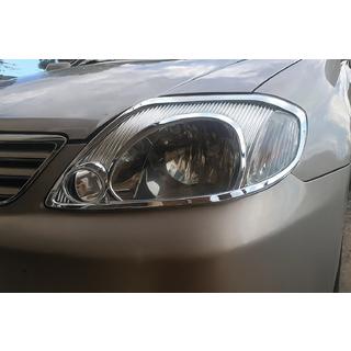 Kromiset ajovalokehykset V1 (2002-2004, 2 kpl, muovi) Toyota Corolla 2002–2007 kuva 1