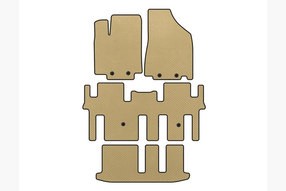 Nissan Pathfinder R52 2012–2021 EVA-matot (3 riviä, beige) Image