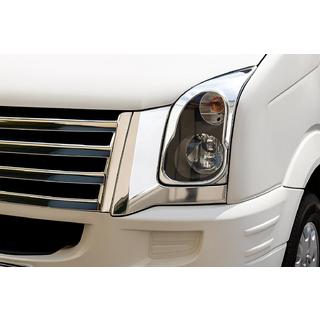 Ajovalojen kromisuojat (2 kpl, ruostumaton teräs) Volkswagen Crafter 2006–2016 kuva 3