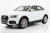 Audi Q3 2011–2019 Allmond Black sivuportaat (2 kpl, alumiini) kuva 1