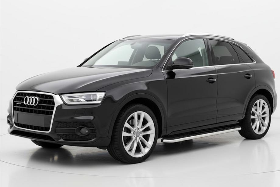Audi Q3 2011–2019 Maydos V1 sivuportaat (2 kpl, alumiini ↗ ruostumaton teräs) Image