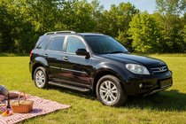 Chery Tiggo 1 2005–2016 Allmond Black sivuaskelmat (2 kpl, alumiini) kuva 1
