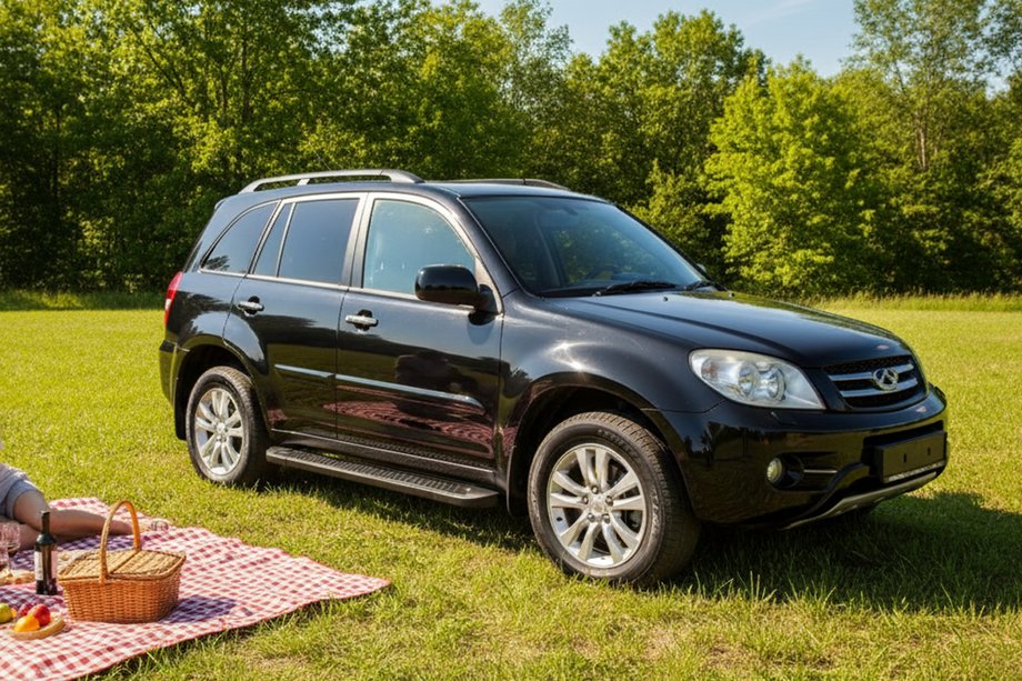 Chery Tiggo 1 2005–2016 Allmond Black sivuaskelmat (2 kpl, alumiini) Image