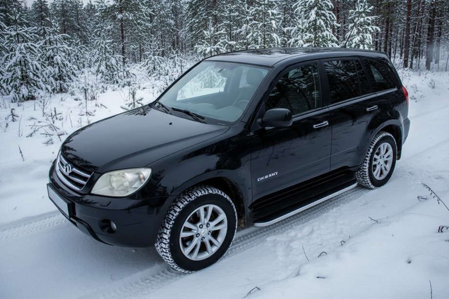 Chery Tiggo 1 2005–2016 Tayga sivuaskelmat (2 kpl, alumiini) Image