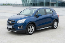 Chevrolet Trax 2012–2023 Allmond Grey -sivuporrassarja (2 kpl, alumiini) kuva 2