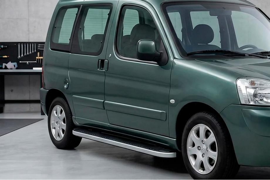 Peugeot Partner 1996–2008 Tayga Grey -sivuaskelmat (2 kpl, alumiini) Image