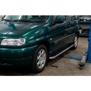 Maydos V1 sivuportaat (2 kpl, alumiini ↗ ruostumaton teräs) Peugeot Partner 1996–2008 kuva 1