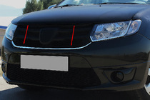 Dacia Logan MCV 2013–2020 Koristelista säleikön alle (1 kpl, ruostumaton teräs) kuva 1