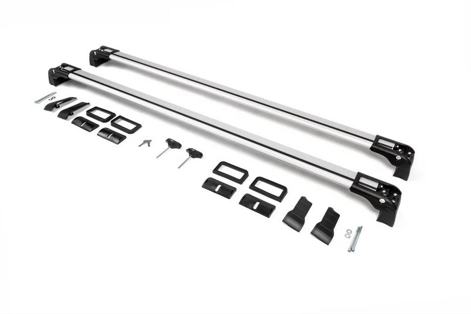 Mercedes Citan 2013–2021 Kattotelineen poikkitangot kiinteisiin kiinnityspisteisiin, lukittavat Wingbar V3 (2 kpl) Musta Kuva 13