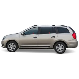 Ikkunalistat (4 kpl, ruostumaton teräs) Renault Logan MCV 2013–2022 kuva 1