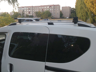 Renault Dokker 2013–2022 Kattotelineen poikkitangot vakiokattokaiteisiin, lukittavat Wizard V1 (2 kpl) 150 cm, Musta kuva 2