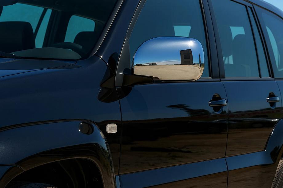 Lexus GX470 2002–2009 Sivupeilien kuoret (2 kpl, ruostumaton teräs) Kuva 1