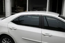 Toyota Corolla 2013–2019 Ovien yläreunan listat (4 kpl, ruostumaton teräs) kuva 1