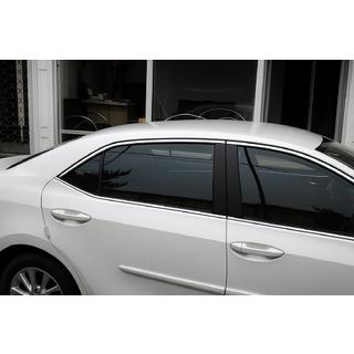 Ovien yläreunan listat (4 kpl, ruostumaton teräs) Toyota Corolla 2013–2019 kuva 1