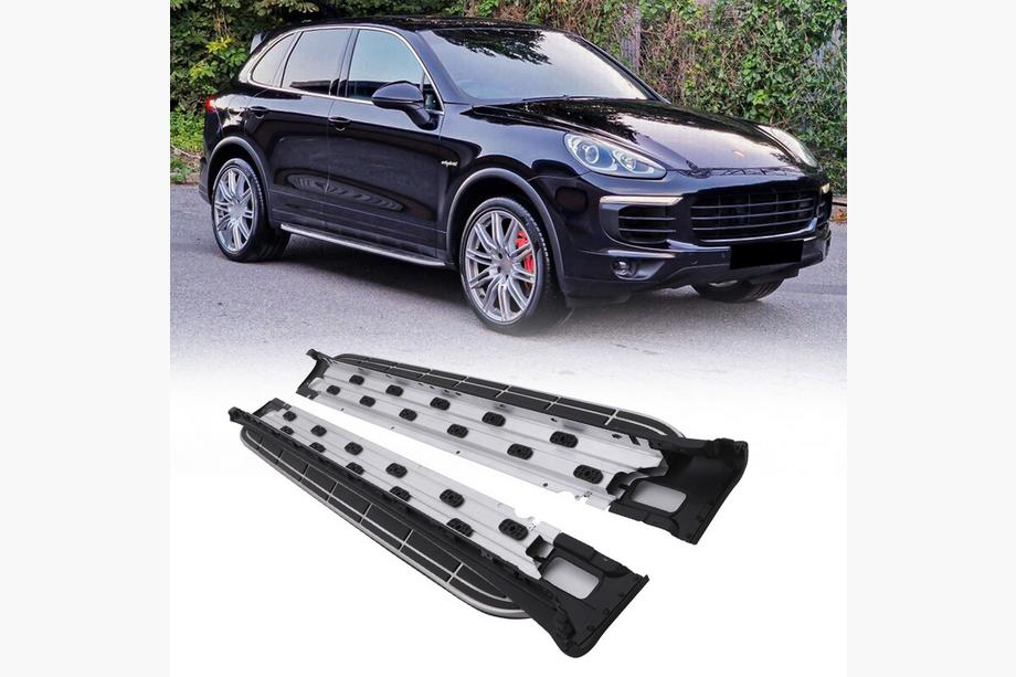 Porsche Cayenne 2010–2017 OEM-sivuporrastukset (2 kpl, alumiini) Image