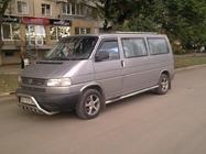 Volkswagen T4 Transporter 1990–2003 Sivusuojaputket (2 kpl, ruostumaton teräs) 60 mm, pitkä akseliväli kuva 2