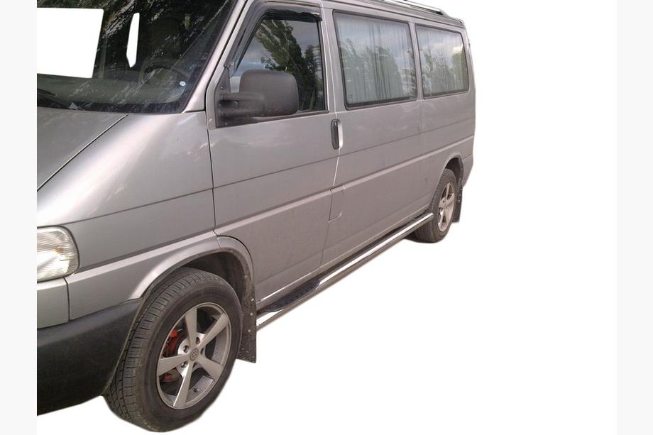 Volkswagen T4 Transporter 1990–2003 Sivusuojaputket (2 kpl, ruostumaton teräs) 60 mm, pitkä akseliväli Image