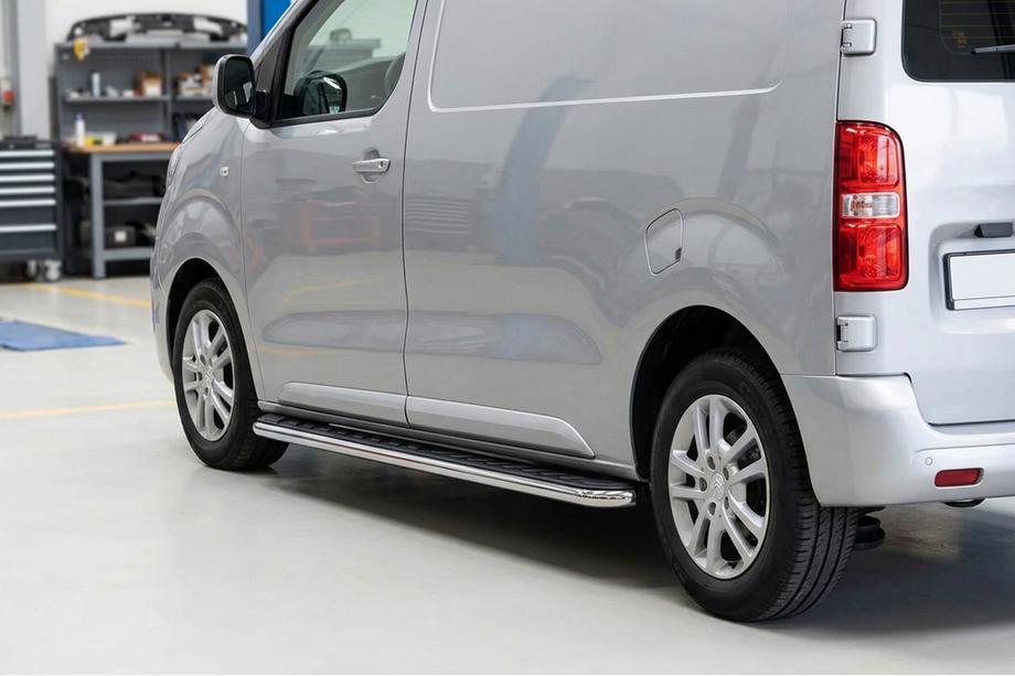Citroen Jumpy 2007–2017 Maydos V1 sivuportaat (2 kpl, alumiini ↗ ruostumaton teräs) Image
