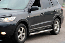 Hyundai Santa Fe 2 2006–2012 Sivuputket B3 (2 kpl, ruostumaton teräs) kuva 1