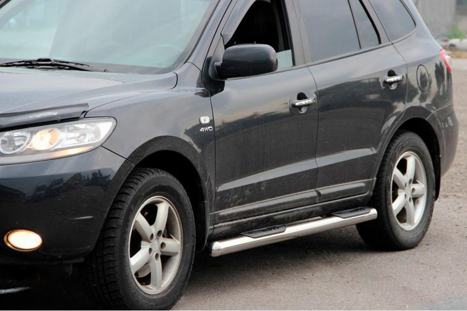 Hyundai Santa Fe 2 2006–2012 Sivuputket B3 (2 kpl, ruostumaton teräs) Image