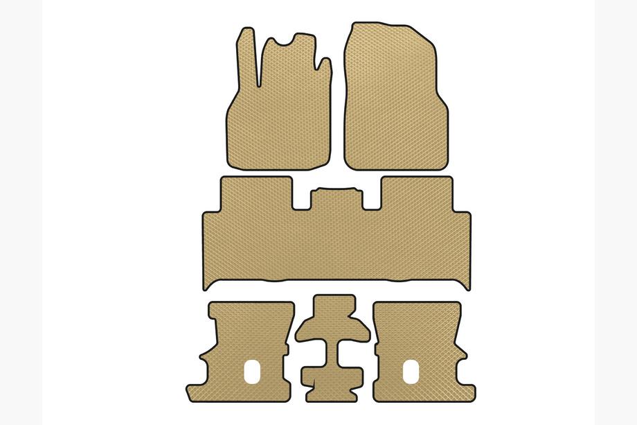 Renault Scenic/Grand 2003–2009 EVA-matot (3 riviä, beige) Image