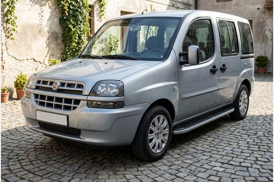 Fiat Doblo I 2005–2010 Tayga sivuastinlaudat (2 kpl, alumiini) Image
