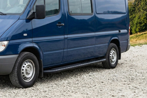 Volkswagen LT 1995–2006 Sivuporrast Bosphorus Black (2 kpl, alumiini) kuva 1