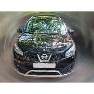 Etusuojakaari (ruostumaton teräs) Nissan Qashqai 2007–2010