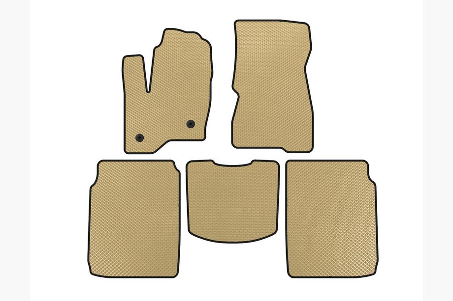 Ford Flex 2009–2019 EVA-lattiamatot (2 riviä, 2013-2019, beige) Image