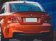 BMW 1-sarja E81/E82/E87/E88 2004–2011 Spoileri P-Style (E82, kiiltävä musta) kuva 1