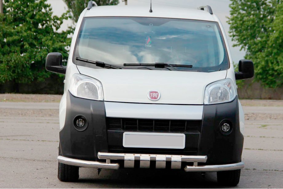 Fiat Fiorino/Qubo 2008–2024 Etupuskuri Shark (ruostumaton teräs) Image