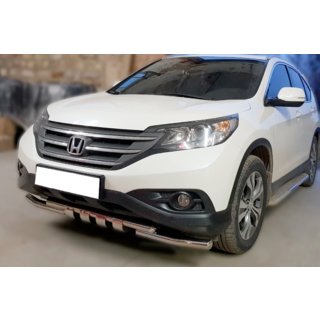 Etupuskuri Shark (ruostumaton teräs) Honda CRV 2012–2016 kuva 2