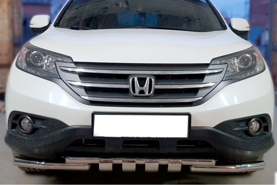 Honda CRV 2012–2016 Etupuskuri Shark (ruostumaton teräs) Image