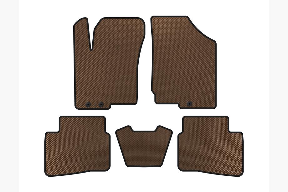 Kia Forte 2008–2024 EVA-lattiamatot (2008-2012, Ruskea) Image