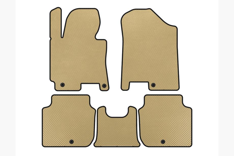 Kia Forte 2008–2024 EVA-automattosarja matkustamoon (2012-2016, Beige) Image