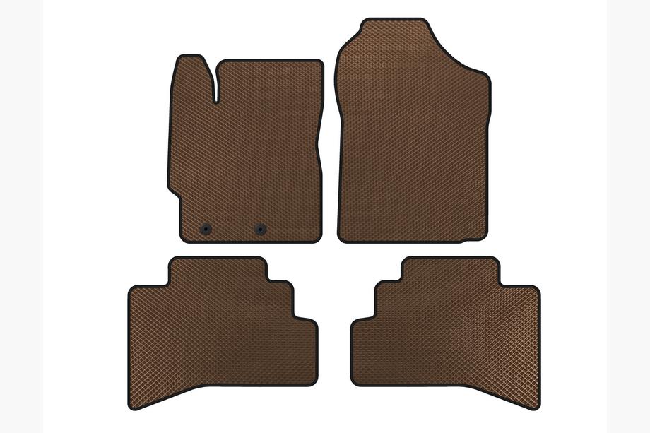 Toyota Prius C 2012–2019 EVA-auton matot (ruskea) Image