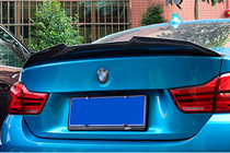 BMW 4-sarja F32/F33/F36 2012–2020 PSM-tyylinen takaspoileri (F36, kiiltävä musta) kuva 1