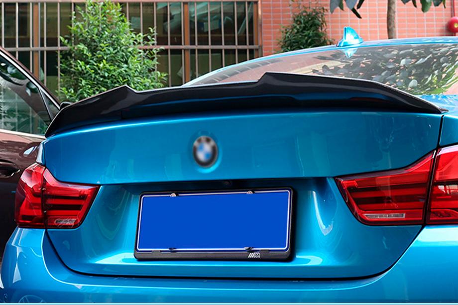 BMW 4-sarja F32/F33/F36 2012–2020 PSM-tyylinen takaspoileri (F36, kiiltävä musta) Image